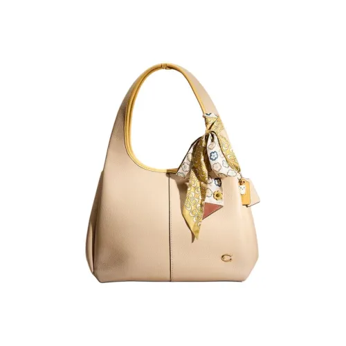 COACH LANA Полированная кожа с галькой одна сумка на плечо большой размер женский цвет сливовый