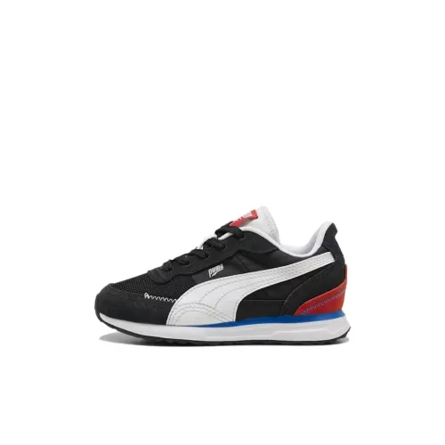 PUMA Road Rider Low Топ Детские беговые кроссовки Черный для детей 3-7 лет