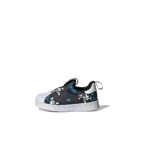 Adidas Originals SUPERSTAR 360 Low Топ Обувь для малышей Черный белый Infant And Toddler