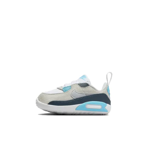 Nike Air Max 90 Low Топ Обувь для малышей Серый Белый Infant And Toddler