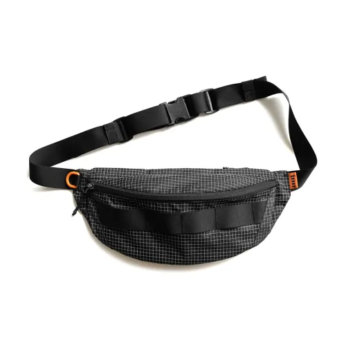 MYBRANDORIGINAL Нейлон Полиэстер Sling Сумка Сумка через плечо Унисекс Черно-белая клетка