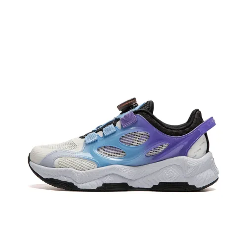 LINING YOUNG Противоскользящие амортизирующие абразионные устойчивые отскоковые низкие топы детские повседневные фиолетовые обувь для подростков