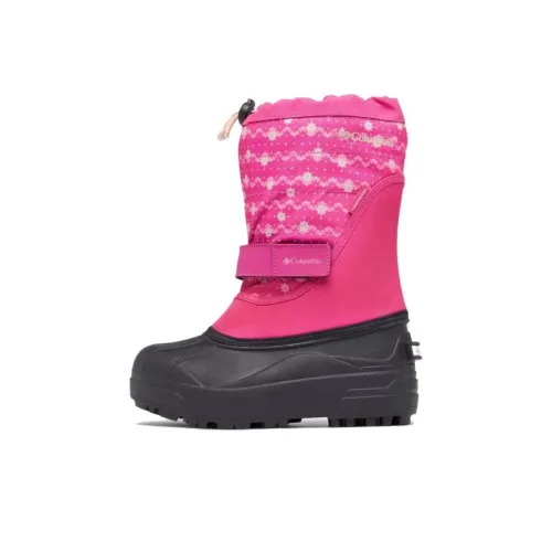 Columbia Powderbug Plus 2 Водонепроницаемый и Теплый Детские ботинки для колена Розовые Подростки