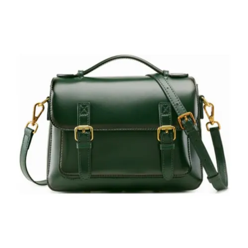 DEERE JACK Коровья кожа Курьерская сумка Сумка через плечо Сумка среднего размера Женская Яшма Винтажный коричневый