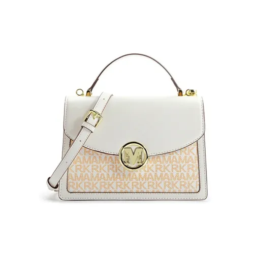 FAIRWHALE Сумка через плечо из ПВХ Сумка на плечо Сумка обычная Женская Ванильный белый Желудево-коричневый