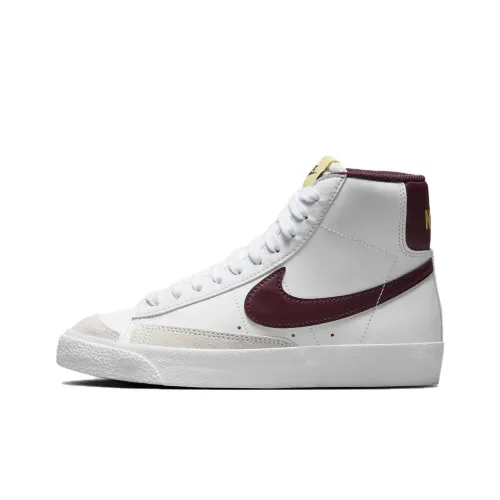 Nike Blazer Mid High Топ Детские Скейтбординги Белый Красный Подростки