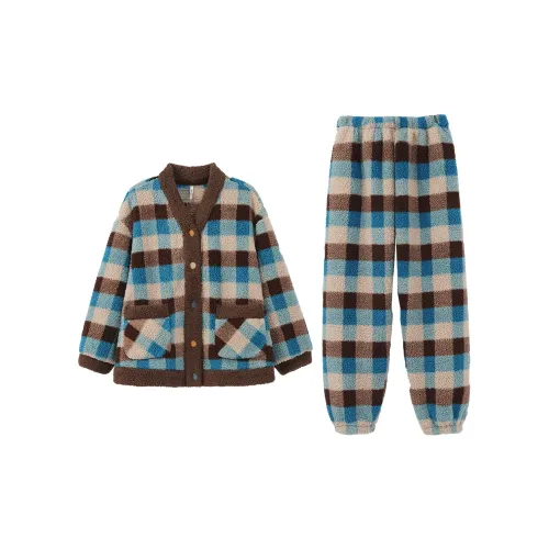 Aannsfam Pajama Комплект Женский Звездный Облако Синий