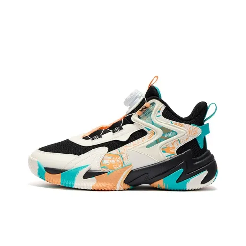 361°KIDS Hummer 2,0 Амортизация Износостойкий Низкий Топ Детские Баскетбольные Кроссовки Черный Белый Зеленый