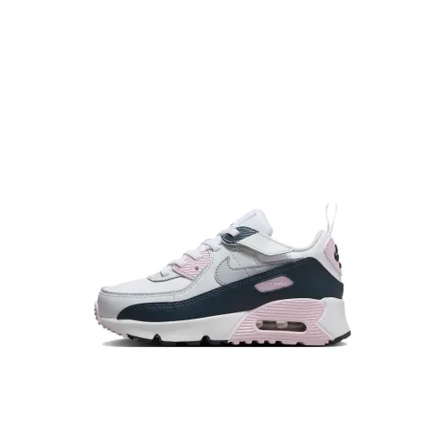Nike Air Max 90 Low Топ KIDS Lifestyle Shoes Бело-розовый Детские 3-7 лет