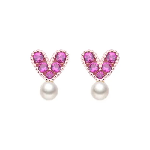 Серьги-гвоздики из серебра 925 пробы DJIN женские