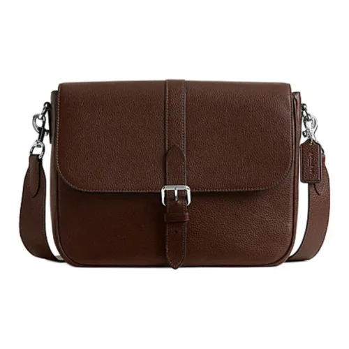 COACH Сумка через плечо из коровьей кожи большая мужская цвет кленового листа