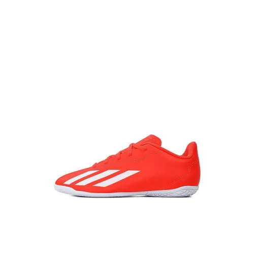 Adidas X Crazyfast Club Детские футбольные бутсы с низким верхом, оранжево-красные, Kids