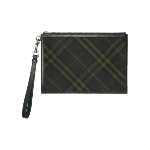 Burberry Полиэстер Клатч Мужской Темный Тон
