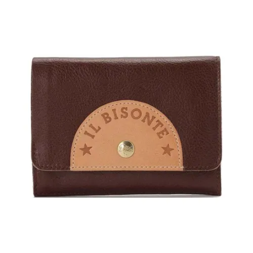 Il Bisonte Кошелек из коровьей кожи средний женский коричневый