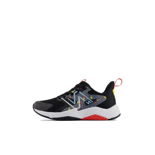 New Balance NB Rave RUN V2 Low Топ Детские беговые кроссовки Черный красный голубой Children Возраст 3-7 лет