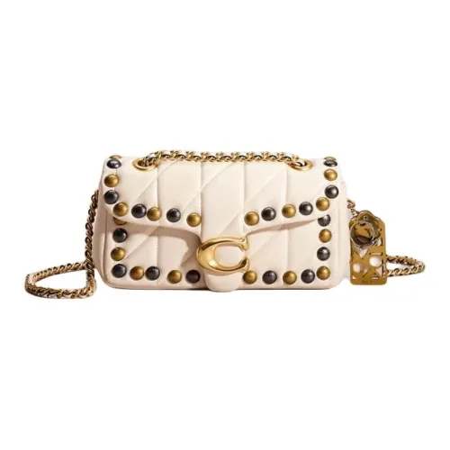 COACH Tabby Напп-Кожа Сумка через плечо Женская Мел