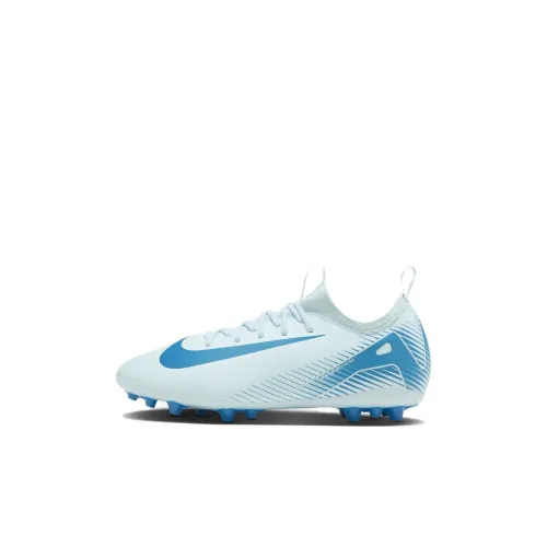 Nike Assassin Series Детская футбольная обувь с низким верхом, белая и синяя, Kids