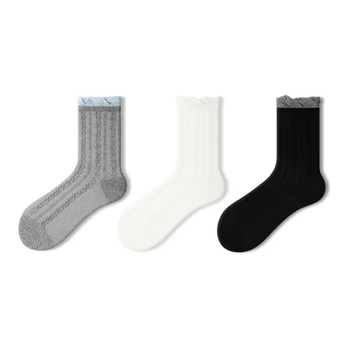 PRIMEET Носки Crew Женские 3 упаковки смешанные цвета