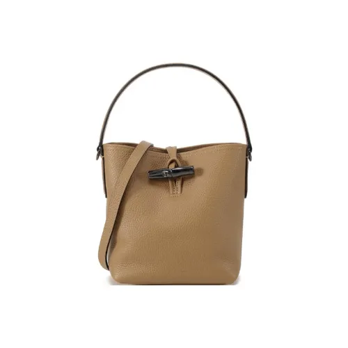 LONGCHAMP Roseau Essential Коровья кожа Ведрообразная сумка через плечо на одно плечо мини женская олень цвет