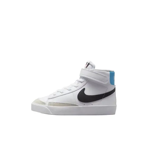 nike Blazer Mid Slip Resistant Abrasion Resistant MID Топ Детские Скейтбординги Белый Детский