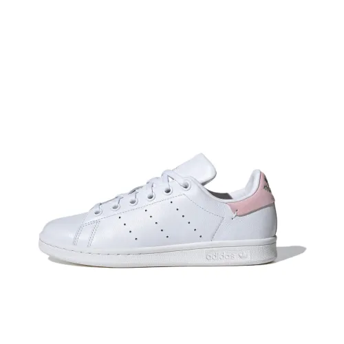 Adidas Originals Stan Smith Low Топ Детские Скейтбординги Белый Розовый Подростки