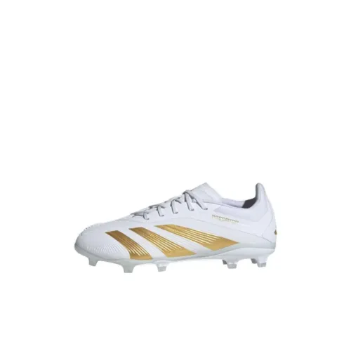 Adidas PREDATOR ELITE Slip-resistant и устойчивый к истиранию покрытие Поддержка Низкий верх Детская футбольная обувь Белый Детский