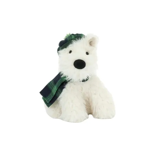 JELLYCAT Dog Collection Зимний Time Вест-хайленд Куклы Плюшевая кукла 21 см Высота в сидячем положении
