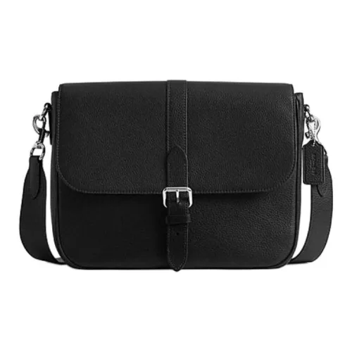 COACH Сумка из коровьей кожи сумка через плечо сумка на плечо большой унисекс черный