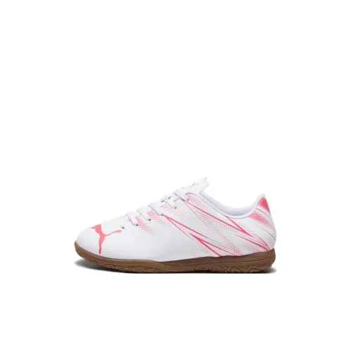 PUMA Attacanto Детские футбольные бутсы низкие, верх белый/красный, Kids