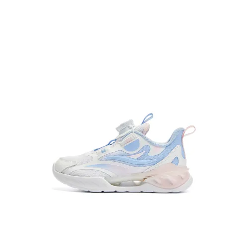 QIAODAN Детская беговая обувь Low Top Jordan - Белый/Союзный Синий для дошкольников