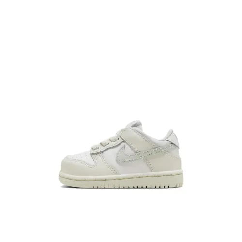 Nike Dunk Slip-Resistant Низкий Топ Обувь для малышей Белый Infant и Toddler