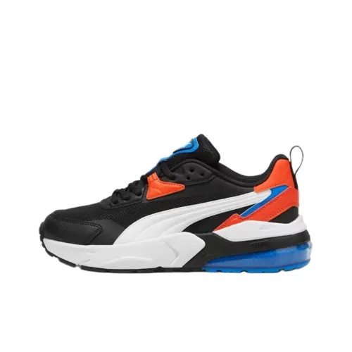 PUMA Vis2k Anti KICK Амортизация Низкий Топ Детские Лайфстайл Обувь Черный Белый Подростки