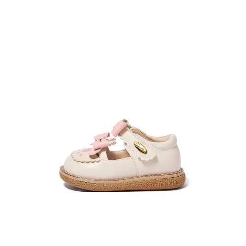 Snoffy Rococo Series Slip-Resistant Abrasion-Resistant Обувь для малышей Белый-коричневый Infant и Toddler