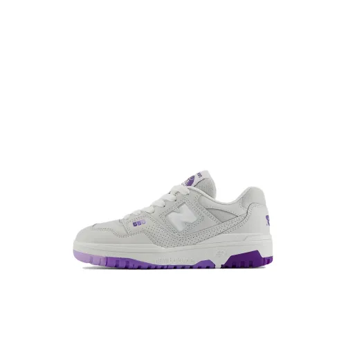 New Balance NB 550 Low Топ Детские Скейтбординги Серо-фиолетовый для детей 3-7 лет