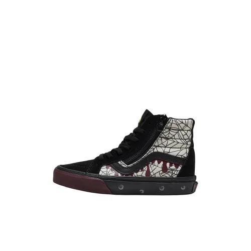Vans SK8 HI Детские Скейтбординги Высокие Топы Серый Черный Kids
