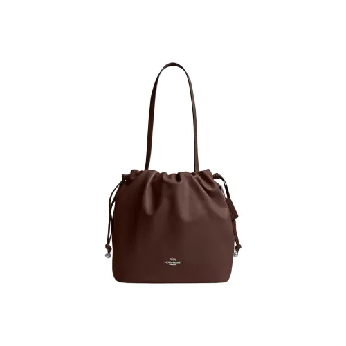 COACH Faye EPI Кожа Сумка-тоут Сумка для покупок Сумка через плечо Большая женская Кленовый