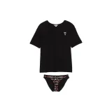 Набор (Чисто черный гриб с принтом, гриб/черный)