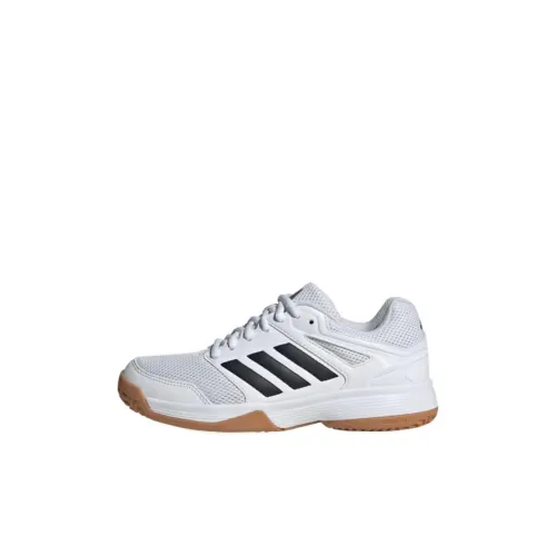 Adidas Speedcourt Slip-Resistant Abrasion-Resistant Детские Кроссовки для Тренировок Белый Черный Малыш