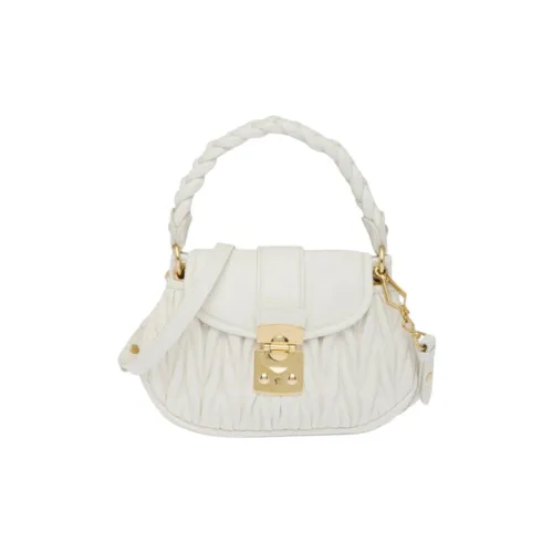 MIU MIU Овчина Контроллер Сумка Сумка через плечо Сумка через плечо Женская Белая