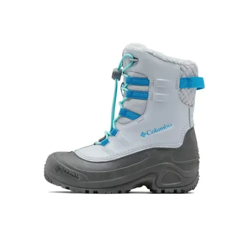 Columbia Bugaboot Водонепроницаемый И Теплый Носки экипаж Детские ботинки Серый Синий Подростки