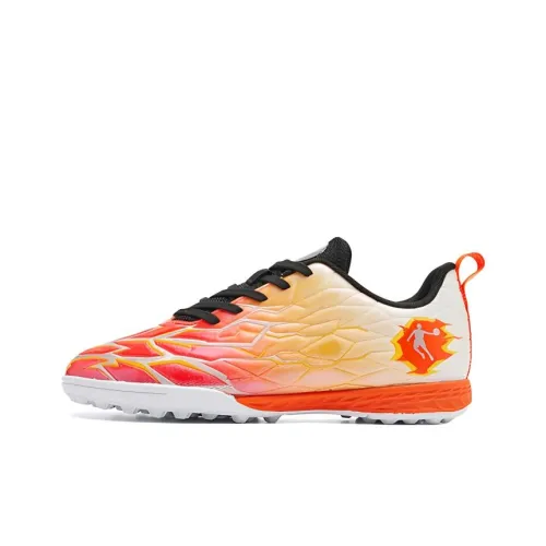 QIAODAN Slip-resistant Abrasion-resistant Low Top Детские Тренировочные Кроссовки Оранжевый Белый