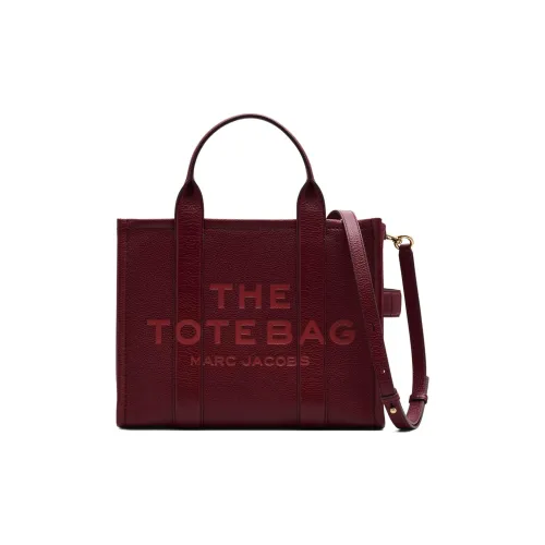MARC JACOBS Кожа Тоут Сумка Сумка для покупок Сумка через плечо Сумка среднего размера Женская Бургунди и Кирпично-красный