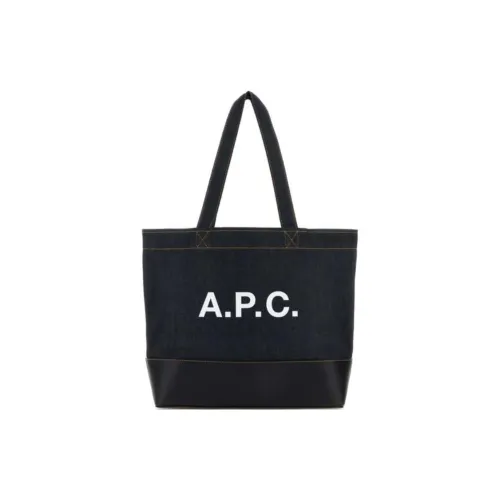 A.P.C Деним Тоут Сумка Сумка для покупок Сумка на плечо Сумка обычная мужская синяя