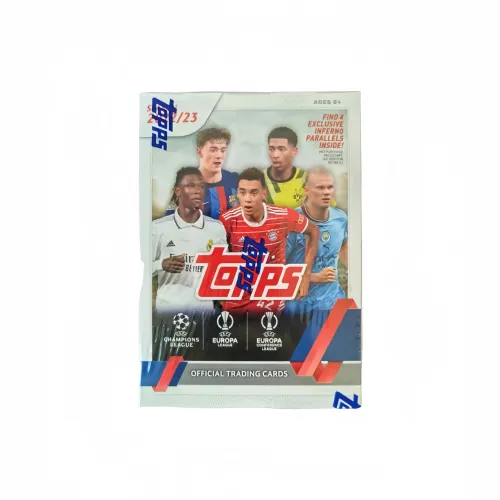 Topps 2022 23 UEFA Champions League UCC Европейская чашка Ручная коробка Спортивные карты Целая коробка