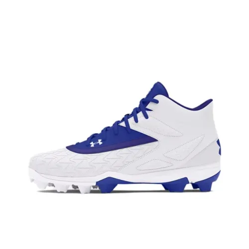 Under Armour Leadoff Slip-Resistant Abrasion-Resistant MID Топ Тренировочные Кроссовки Мужские Белые