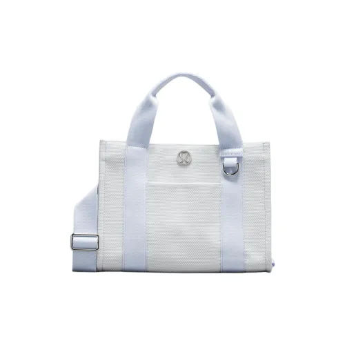 lululemon Сумка через плечо из хлопковой смеси холста мини женская ветряные мельницы светло-синий и светло-слоновая кость