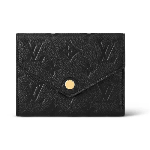 LOUIS VUITTON Victorine Кошелек из коровьей кожи Женские Черный