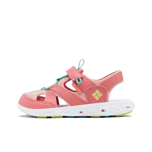 Columbia Slip-resistant и дышащие детские сандалии для подростков розовые и зеленые