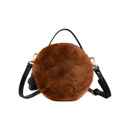 DEERE JACK Шерсть Маленькая Круглая Сумка Сумка через плечо Сумка Маленькая Женская Многоцветная