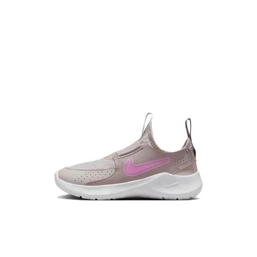 Nike Flex Runner 3 Slip-Resistant Abrasion-Resistant Легкий Низкий Топ Детская Беговая Обувь Фиолетово-Розовая